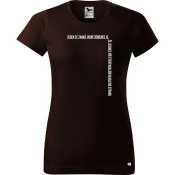 Dámské tričko Dámské tričko s potiskem Demence Barva trička: Kávová - 27, Velikost: L