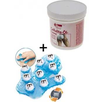 Masážní příslušenství Masážní rukavice + krém proti striím a celulitidě 250ml