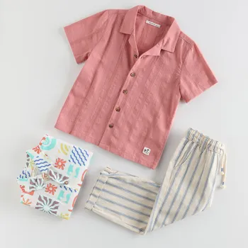 Reserved - Bavlněná košile - pudrově růžová - 8188X-39X - 8188X-39X-110