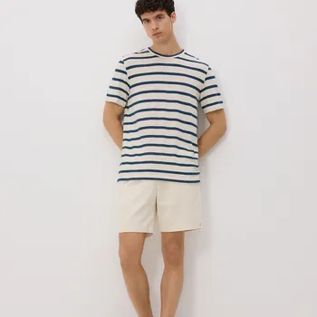 Pánské kalhoty Reserved - Manšestrové šortky - krémová - 9332N-01X - 9332N-01X-L