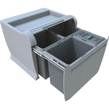 Odpadkový koš Elletipi City PTA 5045C 18+12+12+8 l 52x44x47 cm šedá