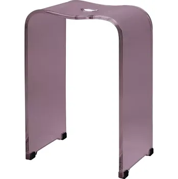 Koupelnový nábytek Koupelnová stolička Bremermann - 100% akryl, průhledná fialová