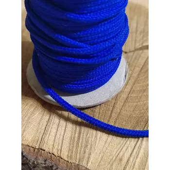 Oděvní šňůra PES Ø4 mm barva modrá