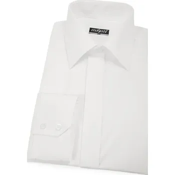 Pánská košile Avantgard Pánská košile KLASIK s krytou légou, 562-224, Smetanová/Ivory Velikost: 46/182