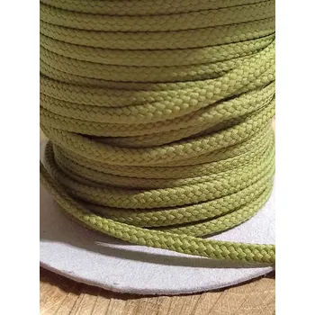 Oděvní šňůra PES Ø4 mm barva zelená hrášková