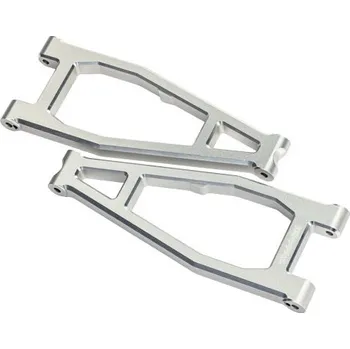 RC náhradní díl Traxxas rameno podvozku horní přední hliníkové stříbrné (2)