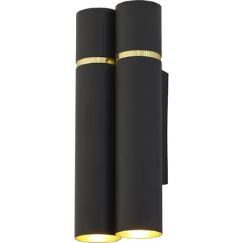 Nástěnné svítidlo Nástěnné svítidlo Lynx, 2x zlaté/černé kovové stínidlo