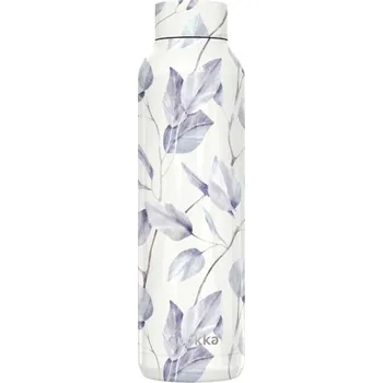 Termoska Quokka Nerezová termoláhev Solid Grey Bouquet 630 ml