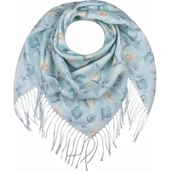 Šátek Dámský šátek s motivem růží mint 0795-5