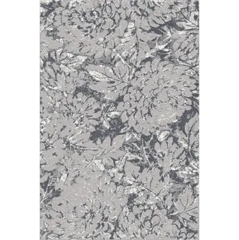 Koberec Agnella Kusový koberec Lush Peonia P Popel Květy šedý Rozměr: 160x230 cm