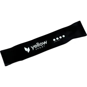 Odporová guma na cvičení yellowLOOP černá Odpor 15 - 20 KG