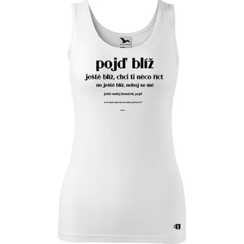 Dámské tílko s potiskem - Nečum Velikost: XL, Barva: Bílá