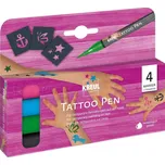 Sada Tetovací fix "Tattoo Pen Kotva, hvězda, motýl" 4 ks, KREUL