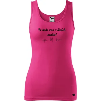 Dámské tílko s potiskem - Aleje Velikost: L, Barva: Purpurová