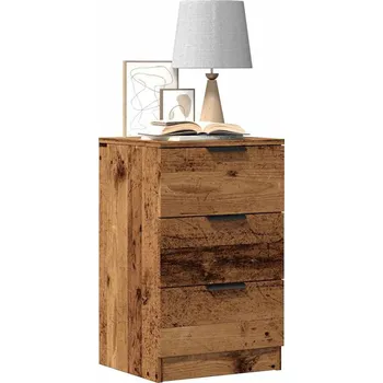 Ložnice vidaXL Noční stolky 2 ks 40 x 36 x 65 cm kompozitní dřevo [856935] Barva: Staré dřevo