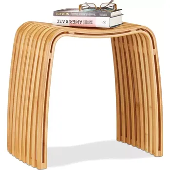 Koupelnový nábytek Relaxdays stolička z bambusu ve skandinávském designu