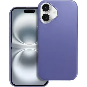 Pouzdro na mobilní telefon Prémiový kožený kryt pro iPhone 16 Barva: Fialová