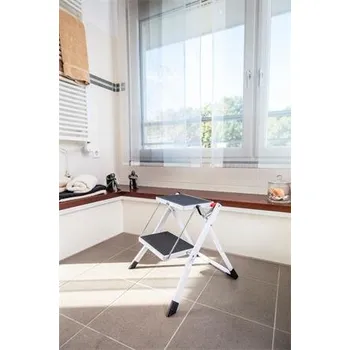 Schůdek KRAUSE Schůdky Picoly, bílá, 2 schody, skládací, ocelové, KRAUSE 130983 559762