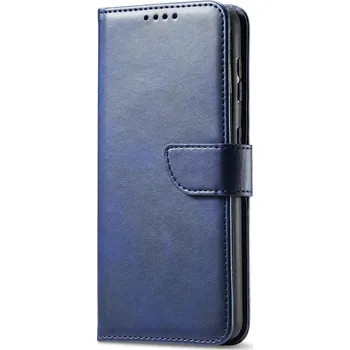 Pouzdro na mobilní telefon Kožené flip pouzdro kniha pro iPhone 16e Barva: Tmavě modrá