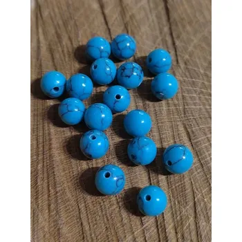 Korálek Tyrkenit syntetický minerál Ø8 mm