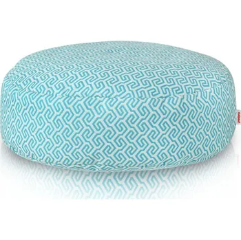 Taburet Podnožka Meander, bílá / modrá