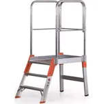 Hliníkový můstek jednostranný PREMIUM, výška 620 mm, 3 stupně