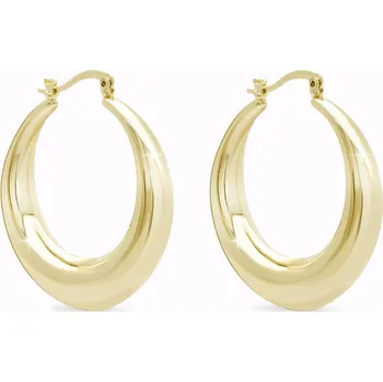 Náušnice Ellami DUBAI 3422 Pozlacené náušnice 14k, masivní rozšiřující se kruhy Ellami