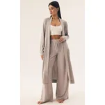 Dámský tenký župan Henderson Fudge Světle šedá S