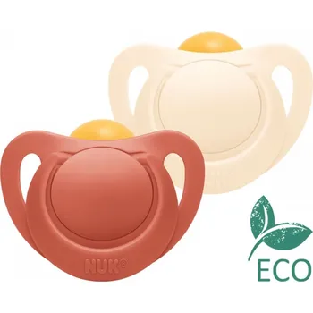 dudlíky Latexový dudlík NUK For Nature 6-18 m 2 ks box červená - vel. 6-18 m