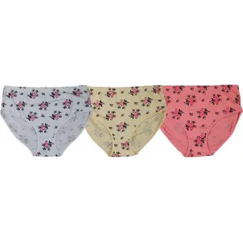 Kalhotky NOVIA B9 - Dámské kalhotky MAMA květ, 3XL - BÍLÁ Velikost: XXL - BÍLÁ