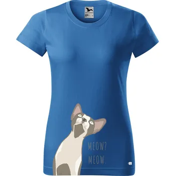 Dámské tričko Dámské tričko s potiskem Sphynx Barva trička: Světlá khaki - 28, Velikost: 2XL