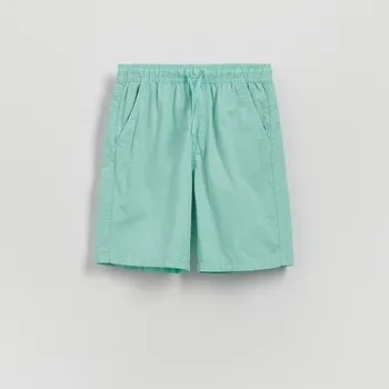 Chlapecké kalhoty Reserved - Bavlněné šortky - mátově zelená - 4427N-65X - 4427N-65X-158