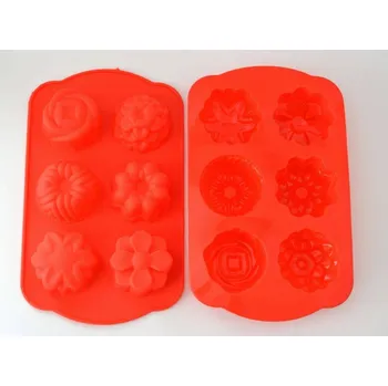 Forma na odlévání Forma pryžová - KVĚTINY- 1 plato - 6 ks