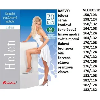 Dámské punčochy Dámské punčochové kalhoty ARIADNE HELEN Velikost: 158/108 RŮŽOVÁ