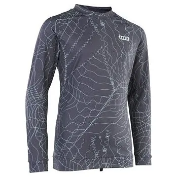 Vodní sport lycra top ION Capture LS boys distorted-grey velikost neoprenů a trapézů 116/6/XS