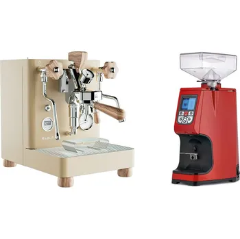 Příprava kávy Lelit Bianca PL162T V3, gold + Eureka Atom 60, ferrari red