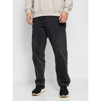 Pánské kalhoty MassDnm Slang Jeans Baggy Fit (black washed) 36, černá