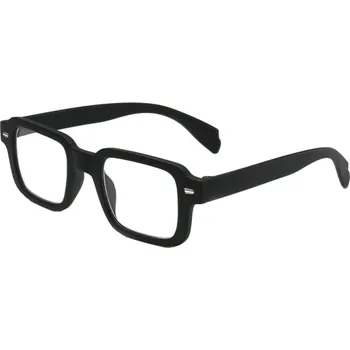 Brýle na čtení Plastové hranaté brýle na čtení +2,00 Ochrana proti modrému světlu Stylové dioptrické brýle Moderní design Pohodlí při práci černá