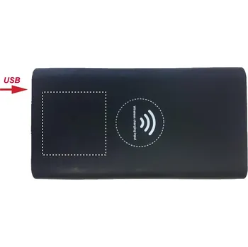 Powerbanka Power banka 8000 mAh 5 BOTTOM LEFT, 40x40mm Tamponový tisk, 1 barva