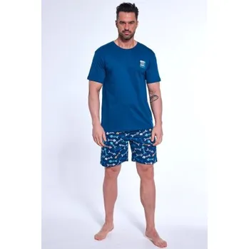Pánské pyžamo Cornette Fishing 2 tmavě modrá M