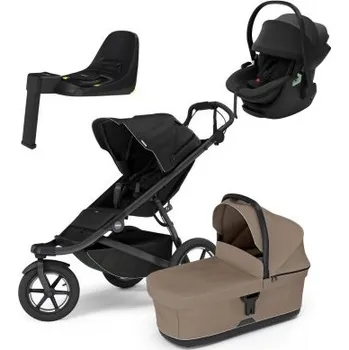 Kočárek Thule Urban Glide 3 Kompletní kočárek + Autosedačka s bází - Black/Taupe