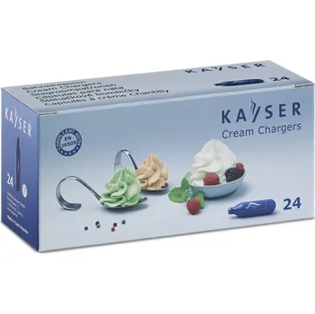 Šlehačkové lahve KAYSER Jednorázové bombičky na šlehačku