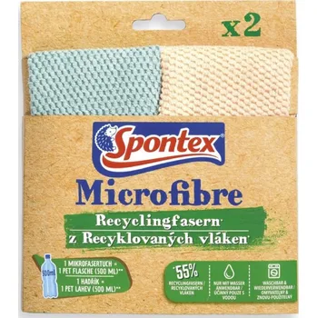 Utěrka Mikroutěrka Spontex, z recyklovaných vláken, 2 ks