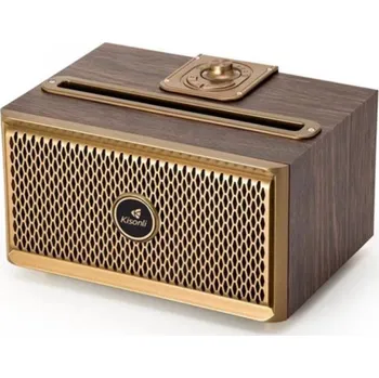 Bluetooth reproduktor Kisonli G1 reproduktor, Bluetooth, USB, SD, AUX, FM, Hnědá