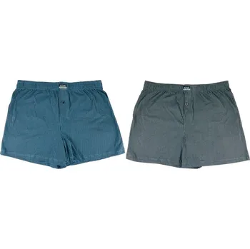 Boxerky Pánské bavlněné trenkoslipy NOVIA M208 Velikost: 2XL - ŠEDÁ