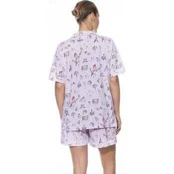 Dámské pyžamo Mey Pyžamo 1240062 Fialová Regular Fit L