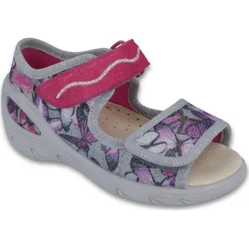 Dívčí bačkory BEFADO 433X029 26 - SUNNY - dív.sandálky, šedo-fialová Velikost: 26