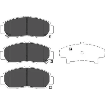 Brzdová destička Sada brzdových destiček, kotoučová brzda KAVO PARTS KBP-2037