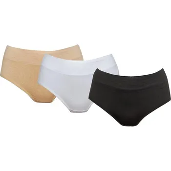 Kalhotky Dámské spodní bambusové kalhotky NOVIA B12 | 2 ks Velikost: XXXL- ČERNÁ