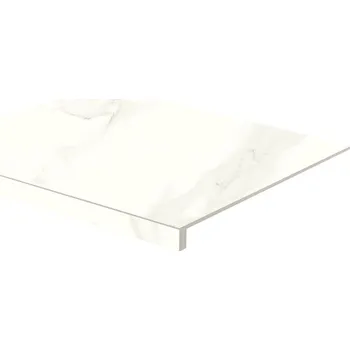 Dlažba Cava - schodová tvarovka 53x59,8 bílá matná, tl. 9 mm DCF64830